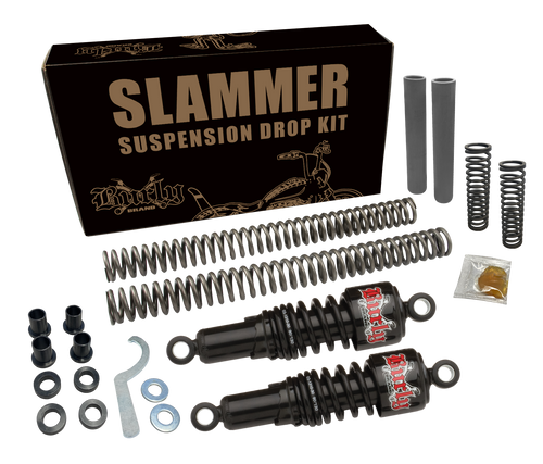 Burly Brand Slammer Kit Black for Harley Davidson – Part B28-1007B