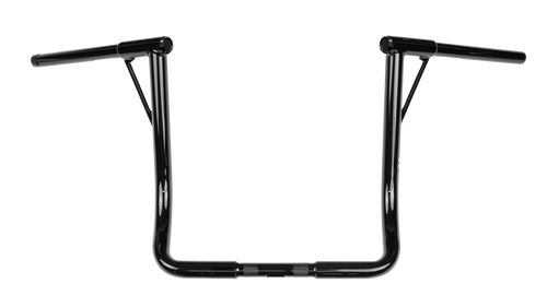 Burly Brand Louie Bagger 16-Inch Handlebar with 1.25-Inch Tapered Backward Design in Black