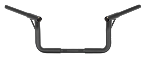 BURLY BRAND Louie Bagger 8-Inch Handlebar - Matte Black, Part B12-7007TB