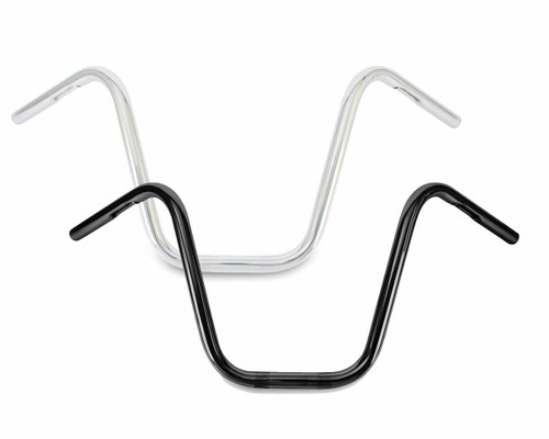 Burly Brand Narrow 12" Black Apehangers for Harley-Davidson Sportsters and Dyna Models
