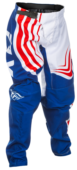 Fly Racing Youth F 16 Pants in Red, White & Blue, Size 20
