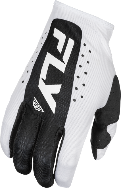 Fly Racing Lite Gloves White/Black 3X - Minimalist Race Gloves with Touch Screen Compatibility