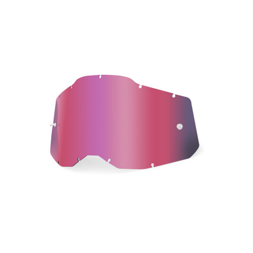 100-Percent RC2/AC2/ST2 Sheet Mirror Pink Lens – High-Performance Replacement for Motorcycle and Sports Helmets