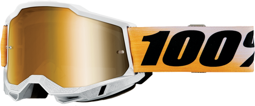 100 Percent Accuri 2 Goggle with Shiv Mirror True Gold Lens - Enhanced Visibility and Comfort