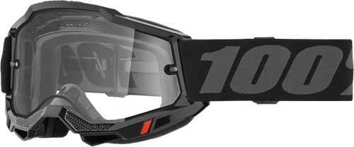 100-Percent Accuri 2 Enduro Moto Goggle with Black Frame and Clear Lens
