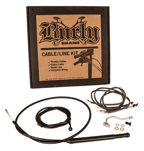 Complete cable/line and wiring installation kit for Burly 14", 16” and 18” Ape Hangers. Properly extending cables and wires can be a nightmare. We did our homework and made it simple for you. Our kits come with everything you need to complete the ...