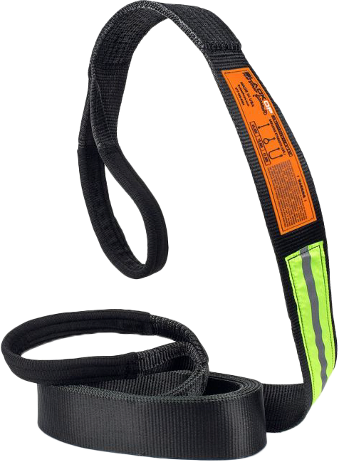BUBBA ROPES 3-Inch x 20-Foot Black Op Tow Strap with Heavy-Duty Nylon Webbing
