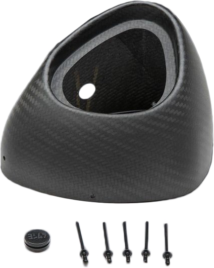 Yoshimura YM5-CFR-D-K End Cap Kit for Flared Alpha/T 2-inch Exhaust - Matte Finish