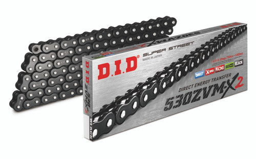 D.I.D Chain 530ZVM X2 Black ZJ Model - Heavy Duty Motorcycle Chain