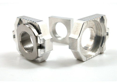 Works Axle Blocks Elite KTM/Husqvarna Silver Part 17-316