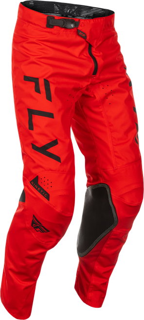 Fly Racing Kinetic Center Pants in Red/Black Size 38 with Advanced Ventilation and Flexibility