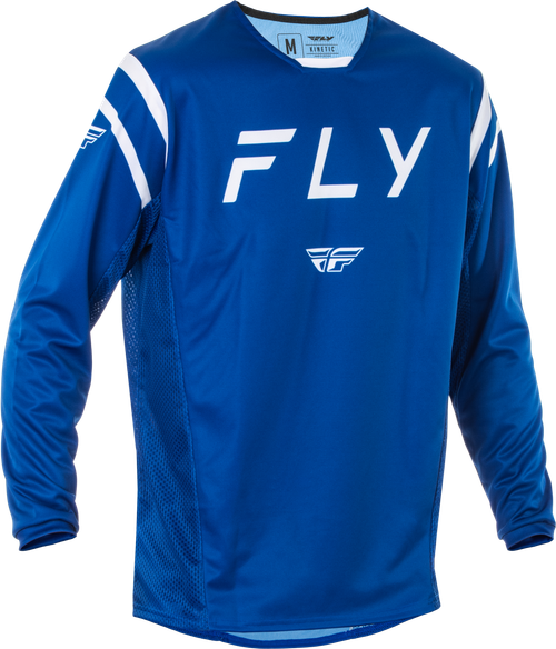 Fly Racing Kinetic Center Jersey Navy/White 2X for Motorcycle and Off-Road Riding