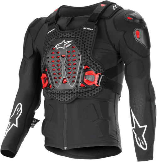 Alpinestars Bionic XTR Plasma Protection Jacket Black/Red/White XL – Advanced Off-Road Impact Armor