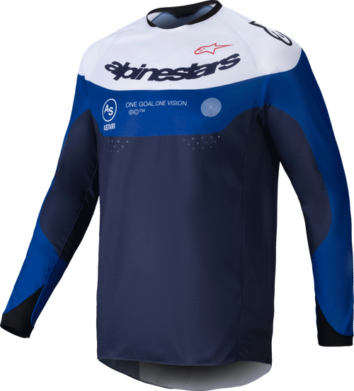 Alpinestars Pro Dura Jersey in Navy, Bright Blue, and White - Size XL