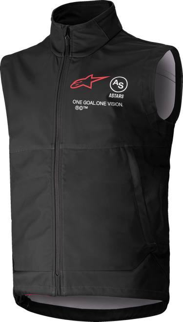 Alpinestars Youth Techstar Softshell Vest Black Small – Windproof Mobility for Motocross Riders