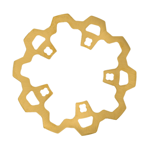 Lyndall Brakes Enforcer 1 Piece Front Rotor - Gold Finish, 11.8 Inches