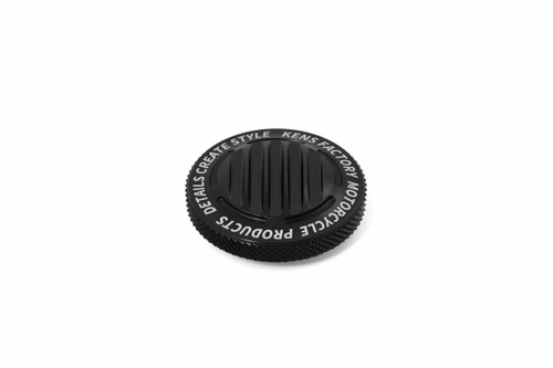 KENS FACTORY KFC-11 Vented Gas Cap for M8 Left-Hand Side in Black or Chrome