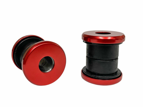 PRO ONE Handlebar Riser Damper Kit with Polyurethane Bushings - Red Anodized, Part #103070R