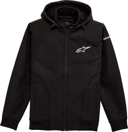 Alpinestars Primary Black Softshell Jacket XL - Waterproof Windbreaker with Moto Style