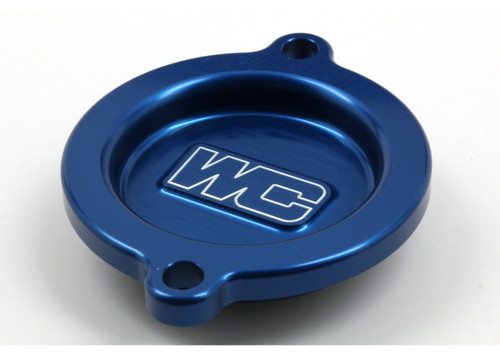 WORKS Oil Filter Cover for KTM, Husqvarna, Gas Models - Part Number 27-110