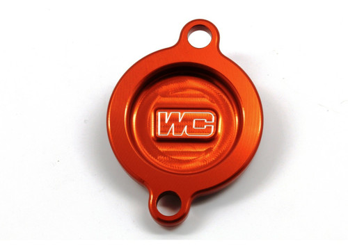 WORKS Oil Filter Cover for KTM, Husqvarna, Gas Gas - Part 27-105