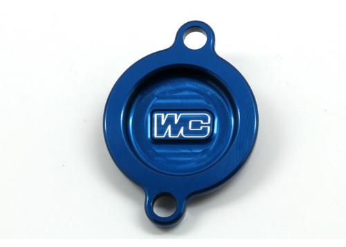 WORKS Oil Filter Cover for KTM, Husqvarna, Gas Models - Part Number 27-090