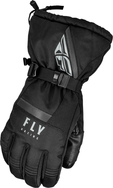 Fly Racing Cascade Gloves Black Medium – Weatherproof Insulated Motorcycle Gloves with Touch Screen Compatibility