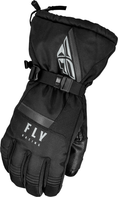 Fly Racing Cascade Gloves Black 3X – Weatherproof Insulated Riding Gloves with High Visibility and Touch Screen Compatibility