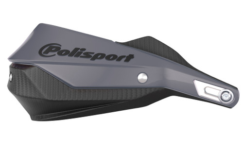 Polisport Trail Blazer Handguards Nardo Grey/Black - Full Wrap Around 2-Point Mount for Mountain Bikes