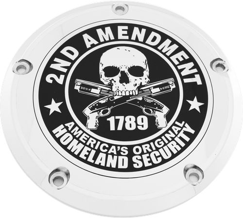 CUSTOM ENGRAVING PATR19-46 M8 FLT/FLH Derby Cover 2A Chrome for Harley Davidson