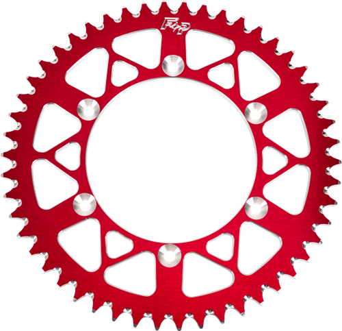 Fire Power 201-50 Red Aluminum Rear Sprocket for 420 Chain, 50 Teeth