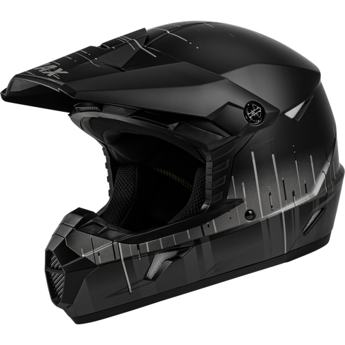 GMAX Youth MX-46Y Frequency Offroad Helmet Matte Black/Grey for Kids