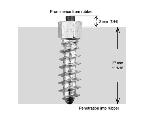 IGRIP 1 1/8" (30mm) Standard Screw Studs - Pack of 200