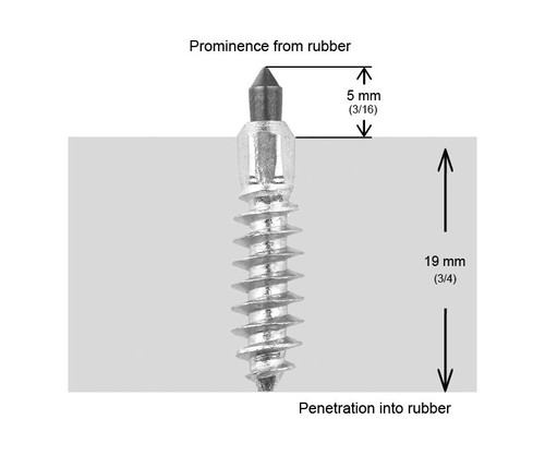 IGRIP 24mm Standard Screw Studs (Part Number: ST-24100R) - Pack of 100