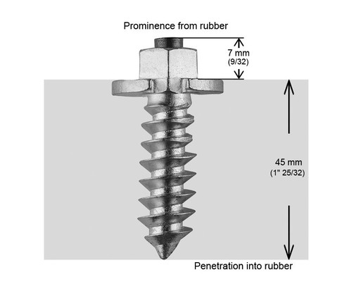 IGRIP 50mm Shoulder Studs (Part Number: SS-501000) – Durable Tire Traction Enhancement