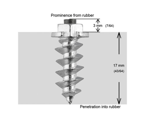 IGRIP 18mm Shoulder Screw Studs - Pack of 200 for Enhanced Off-Road Performance