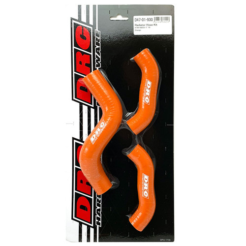 DRC D47-01-930 Radiator Hose Kit for Dirt Bikes - Durable Silicone with Smooth Inner Surface