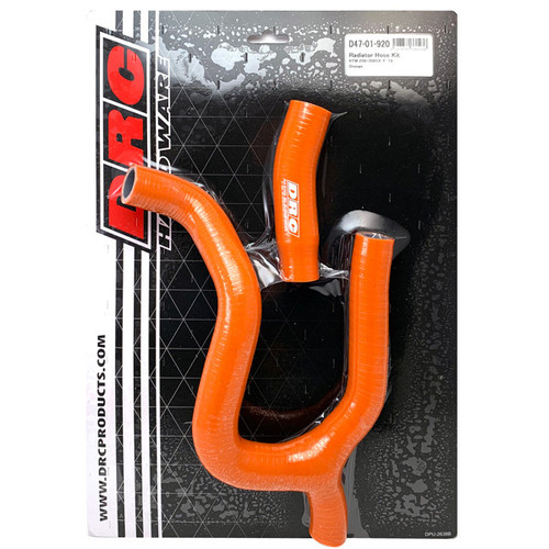 DRC Radiator Hose Kit D47-01-920 for Dirt Bikes - Durable Silicone, Multiple Color Options