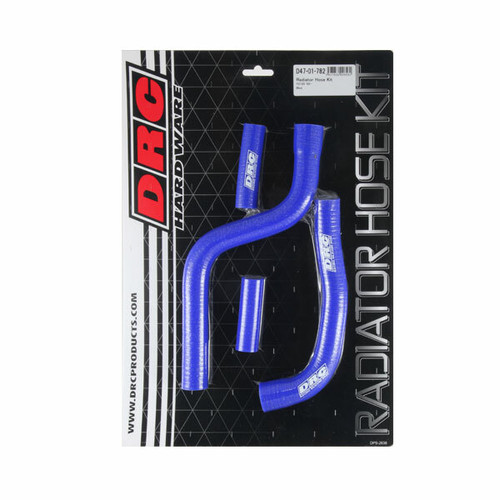 DRC Radiator Hose Kit D47-01-782 for Dirt Bikes - Durable Silicone with Color Options