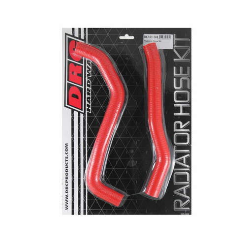DRC Radiator Hose Kit D47-01-143 for Dirt Bikes - Durable Silicone with Multiple Color Options