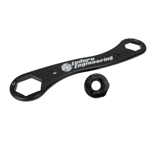 ENDURO ENGINEERING Trail Multi Tool 17 27 32mm - 4-in-1 Billet Aluminum Axle Wrench with Indexable Multi-Tool