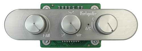 GEN IV®/GEN 5® Upgrade 3-Knob Streamline Oval Horizontal Wide Control Panel with Clear Anodized Face and Knobs