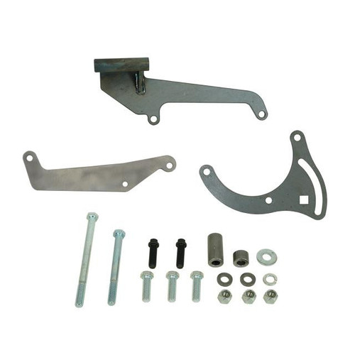 Steel-eez® Small Block Chevrolet Compressor Only Bracket Kit  Long Pump with Headers (Driver Side)