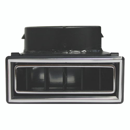 90-Degree Through Dash Louver  Black w/ Chrome Accents