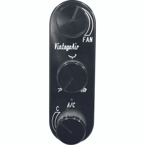 GEN IV®/GEN 5® ProLine Upgrade 3-Knob Oval Vertical Control Panel with Black Anodized Face and Knobs