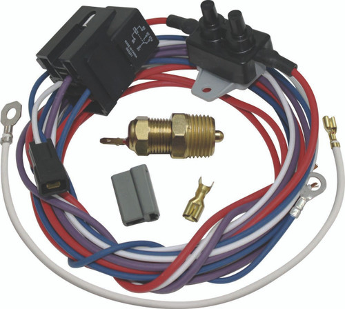 Electric Fan Thermostat Kit with Wiring 205 Degree Switch Kit