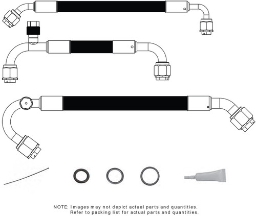 1968-72 Oldsmobile Cutlass with Factory Air SureFit® Reduced Barrier Standard Hose Kit