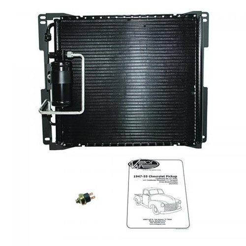 1947-55 Chevrolet Pickup SureFit® Condenser Kit with Drier - Forward Mount