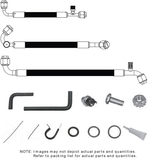 1963-67 Chevrolet Corvette without Factory Air SureFit® Reduced Barrier Standard Hose Kit