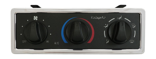 Big 3-Knob Universal Rectangular Control Panel Kit - Polished